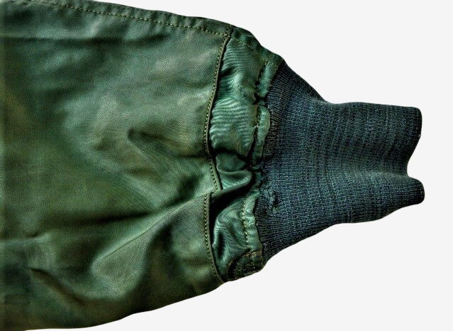 Early Type L-2 Flight Jacket 1st Pattern Two Tone Cigarette Pocket Old Crown Zip Repaired Rare Nylon Military Jacket