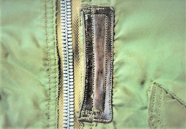 Early Type L-2 Flight Jacket 1st Pattern Two Tone Cigarette Pocket Old Crown Zip Repaired Rare Nylon Military Jacket