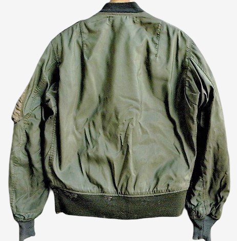 Early Type L-2 Flight Jacket 1st Pattern Two Tone Cigarette Pocket Old Crown Zip Repaired Rare Nylon Military Jacket