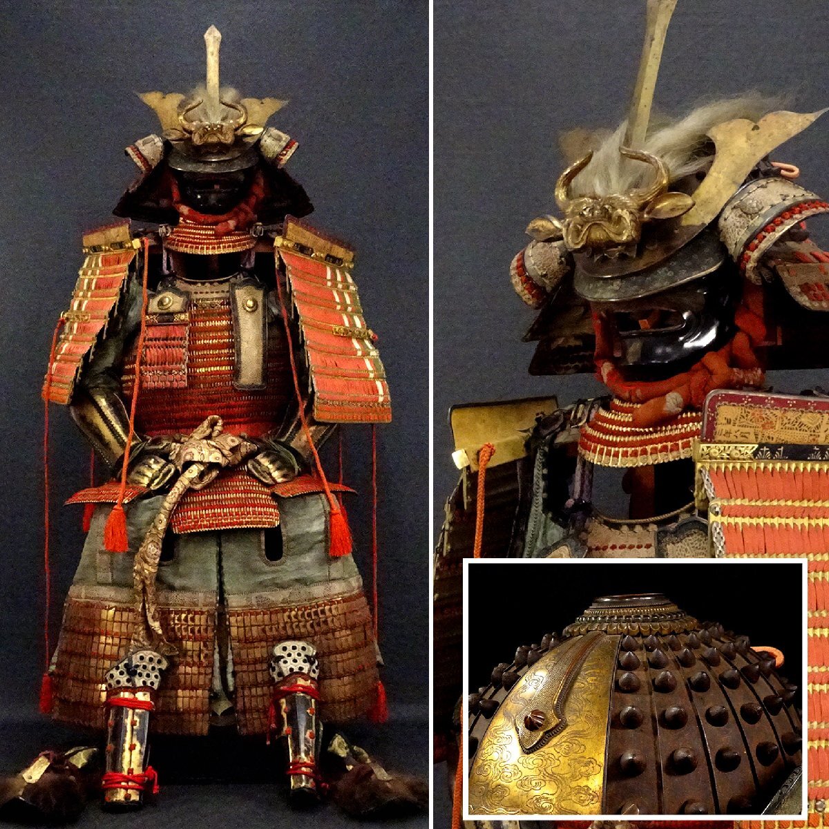 Edo-Period Heian-Revival Yoroi Armor & Samurai Armor Gusoku — Monumental Oyoroi-Style Display Ensemble