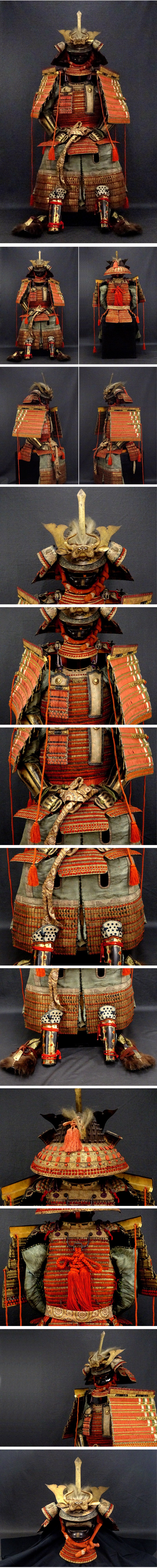 Edo-Period Heian-Revival Yoroi Armor & Samurai Armor Gusoku — Monumental Oyoroi-Style Display Ensemble