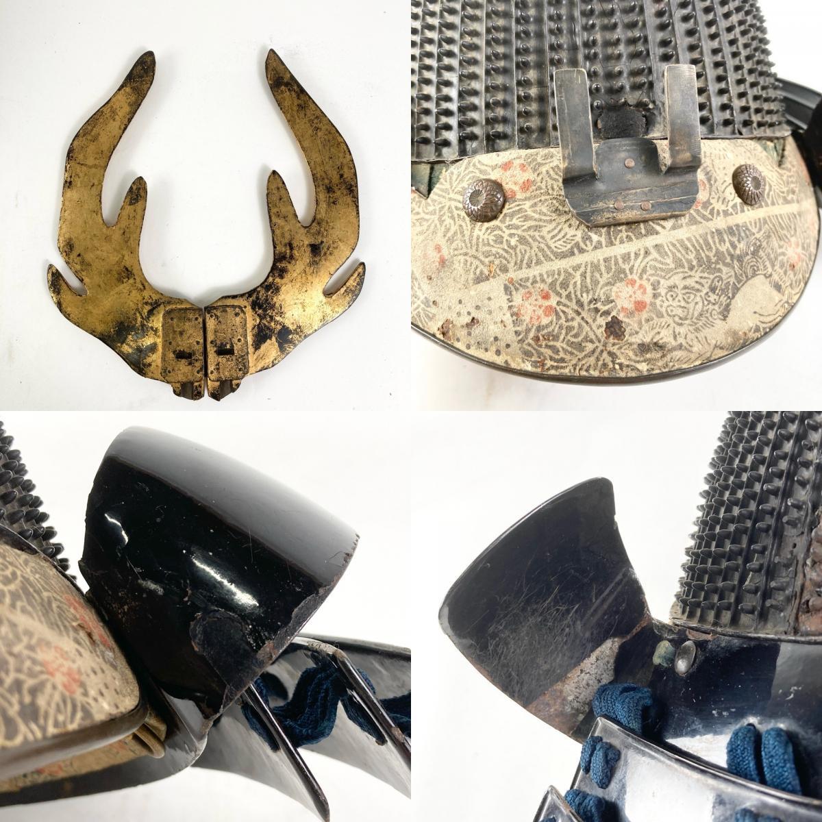Edo-Period Kawari Kabuto — Myochin-Attributed Samurai Helmet with Monumental Antler Kuwagata