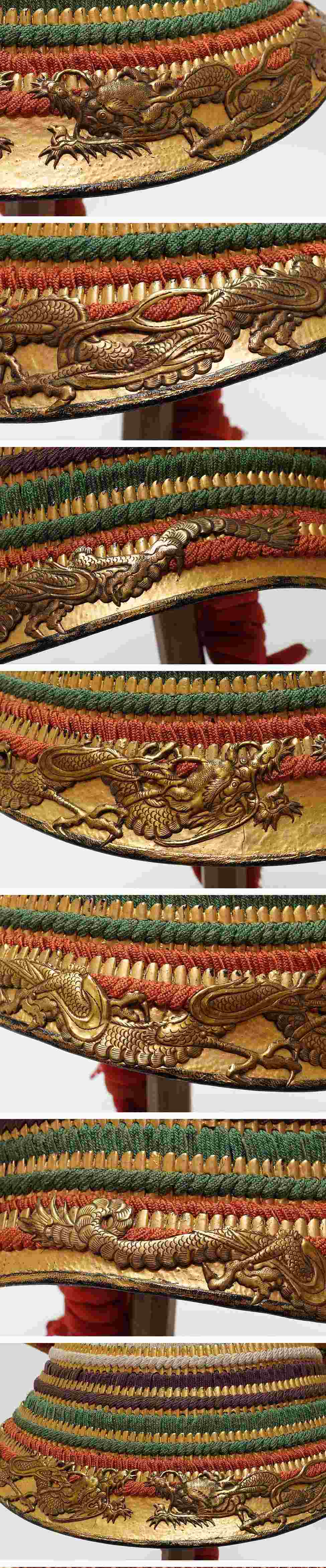 Edo-Period Nimai-Do Gusoku Armor Set | 28-Plate Hoshi Kabuto + Full Crescent Maedate | Black Lacquer + Dragon Fittings | Karabitsu Included