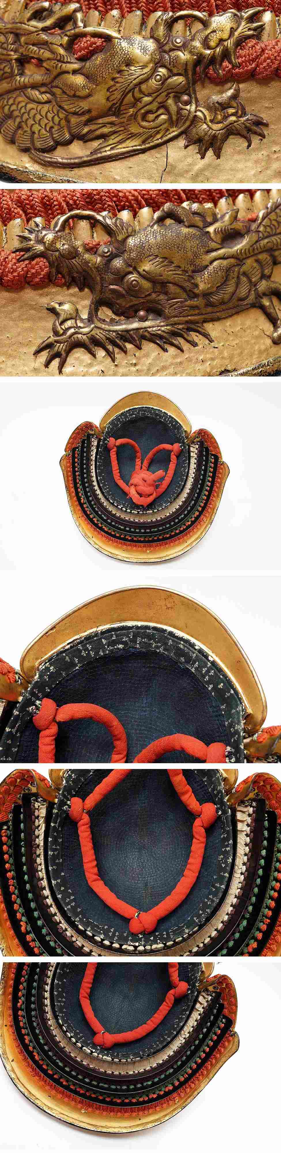 Edo-Period Nimai-Do Gusoku Armor Set | 28-Plate Hoshi Kabuto + Full Crescent Maedate | Black Lacquer + Dragon Fittings | Karabitsu Included