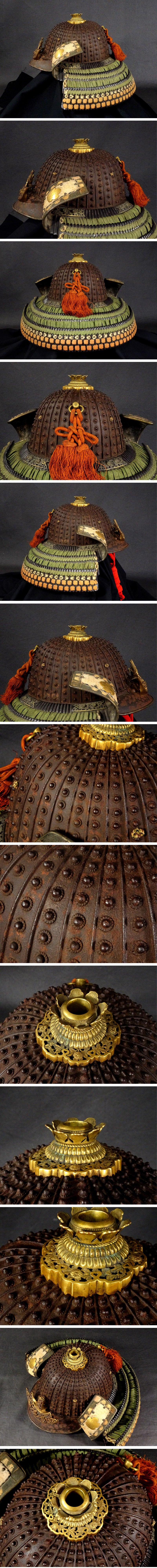 Edo Period Museum-Grade Gusoku Yoroi Armor — “Kajio Masanobu” Manner, Thirty-Two Plate Suji Kabuto, Signed-Style Iron Armor with Silk-Laced Kozane, Complete Display Ensemble