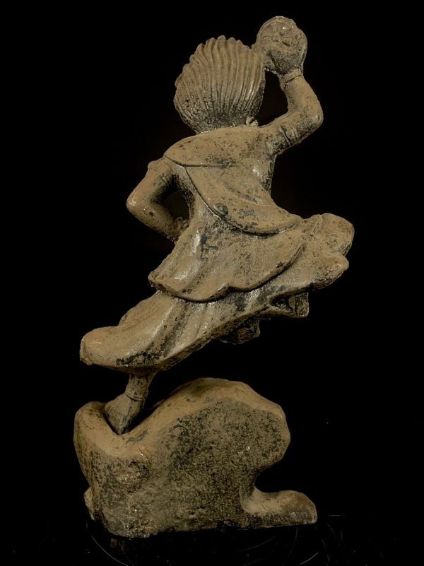 Zaō Gongen Stone Guardian Deity | Edo Period Shugendō Mountain Icon | Wrathful Gongen Sculpture