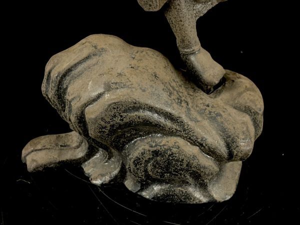 Zaō Gongen Stone Guardian Deity | Edo Period Shugendō Mountain Icon | Wrathful Gongen Sculpture