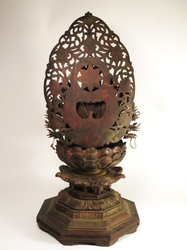 Edo Period Style Yosegi Wood Seated Senju Kannon — Large 63 cm Buddhist Statue