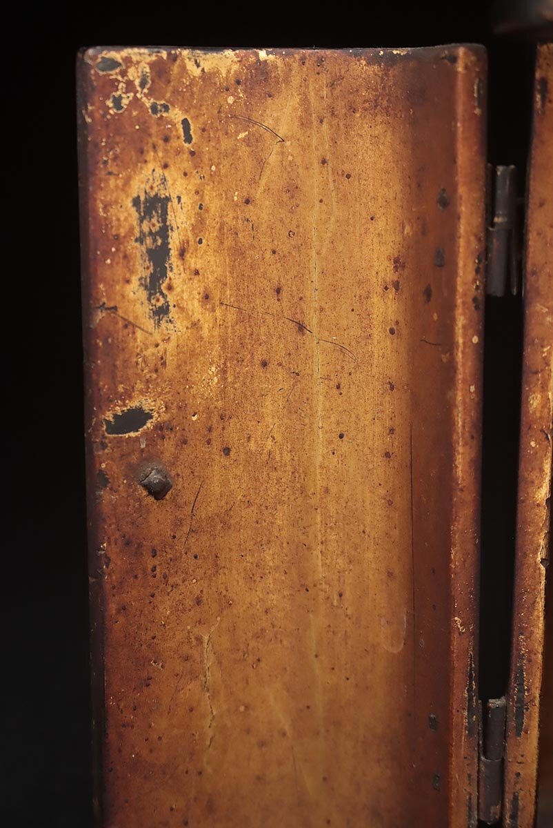 Edo Period Monju Bosatsu Zushi with Lion Mount | Wooden Buddhist Shrine Cabinet | Japanese Sacred Sculpture