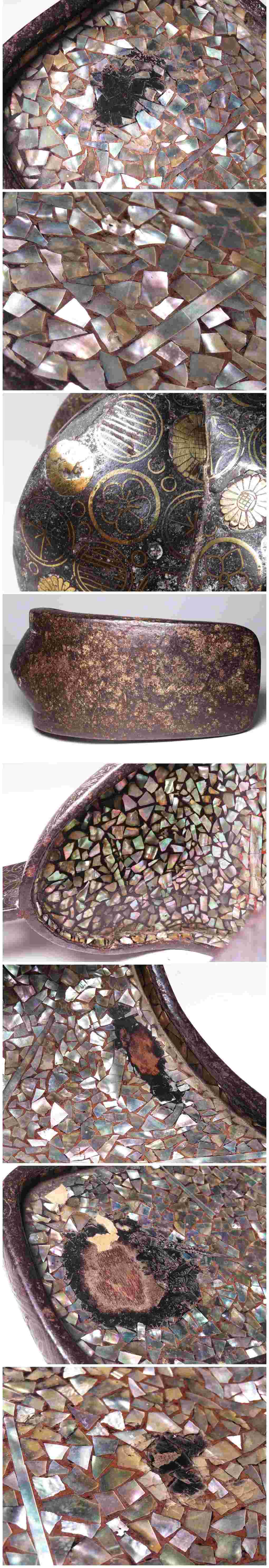 Edo Period Samurai Abumi Stirrup Pair | Gold & Silver Nunome-Zogan Inlay | Ceremonial Japanese Horse Gear