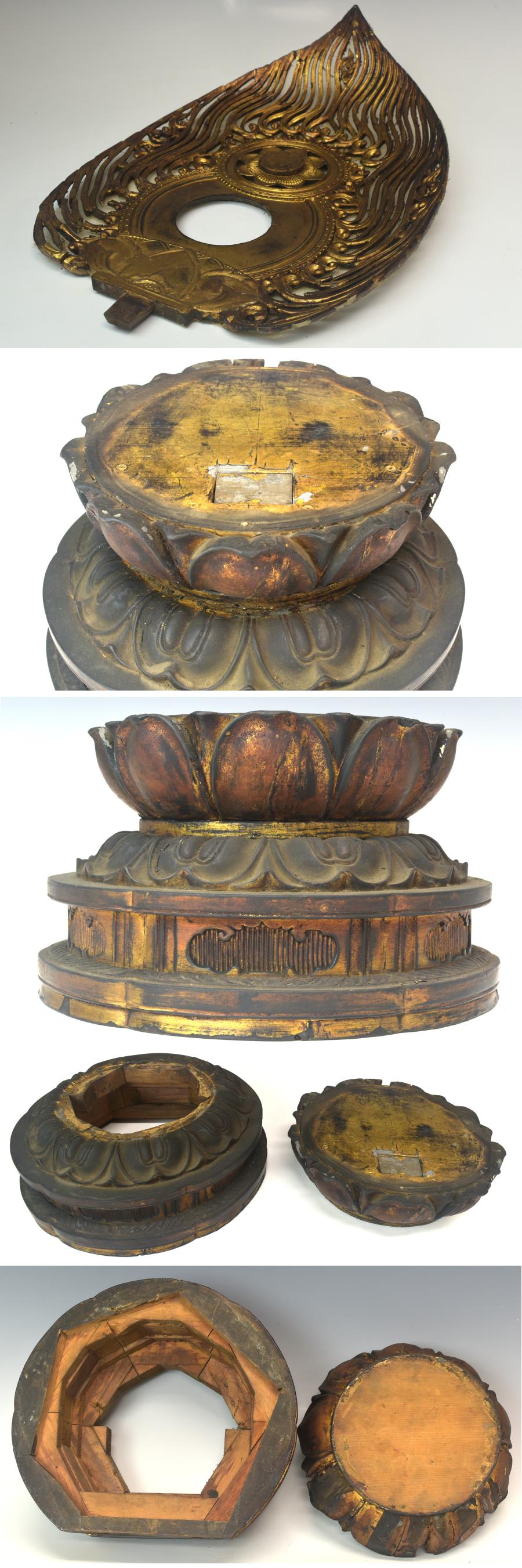 Edo Seated Amida Nyorai with Gyokugan Eyes (47 cm) — Radiant Halo Icon, Temple-Grade Presence