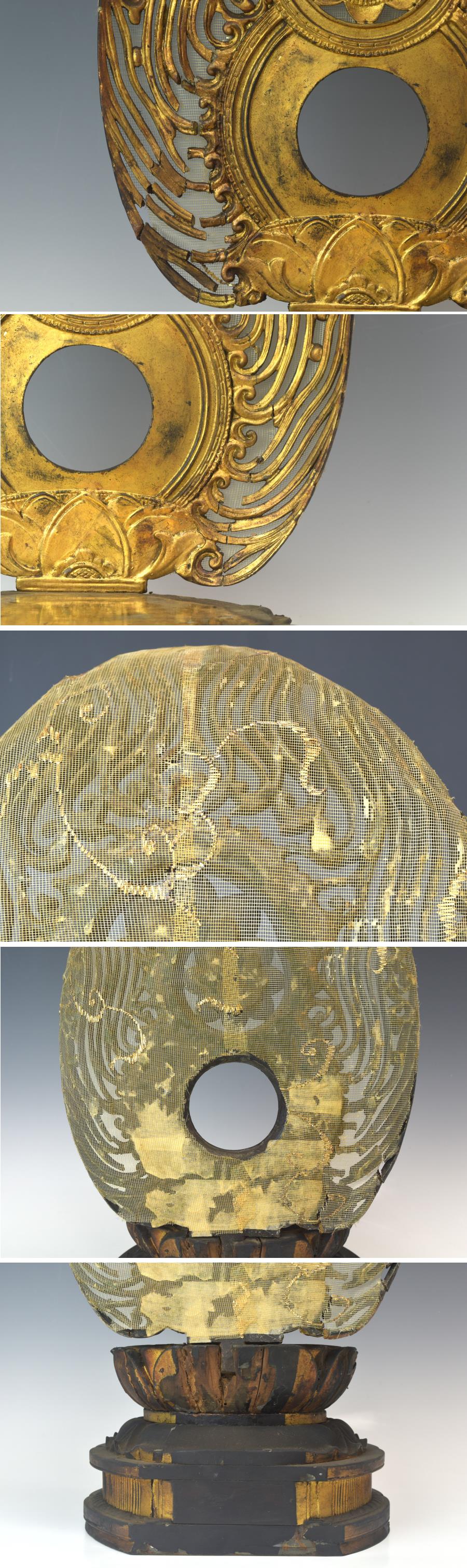 Edo Seated Amida Nyorai with Gyokugan Eyes (47 cm) — Radiant Halo Icon, Temple-Grade Presence