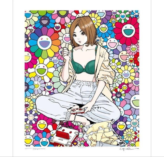 Eguchi Hisashi Takashi Murakami Famicom Silkscreen Signed Edition 100 Kaikai Kiki Rare Print