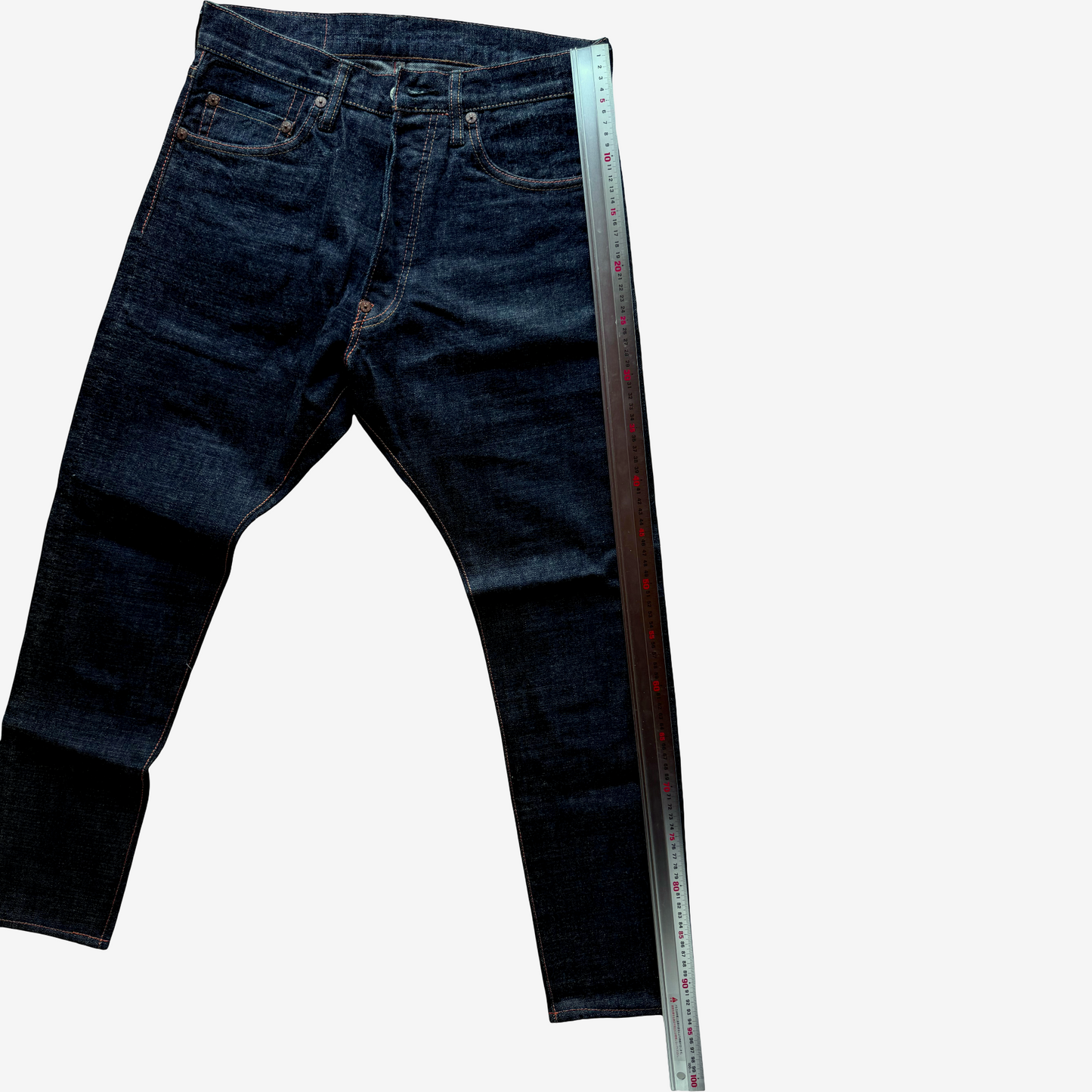 Vintage EVISU Paris No.1460 Daicock Jeans 30x34 Actual L28 Pink Big Seagull Kamon Y2K Denim