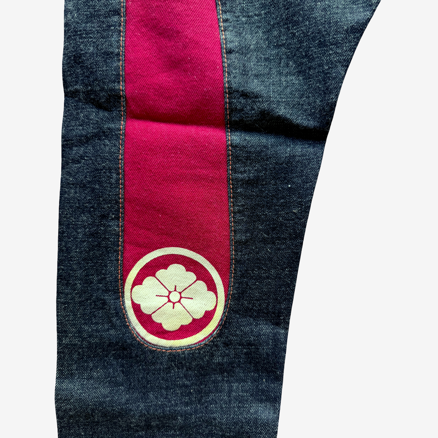 Vintage EVISU Paris No.1460 Daicock Jeans 30x34 Actual L28 Pink Big Seagull Kamon Y2K Denim
