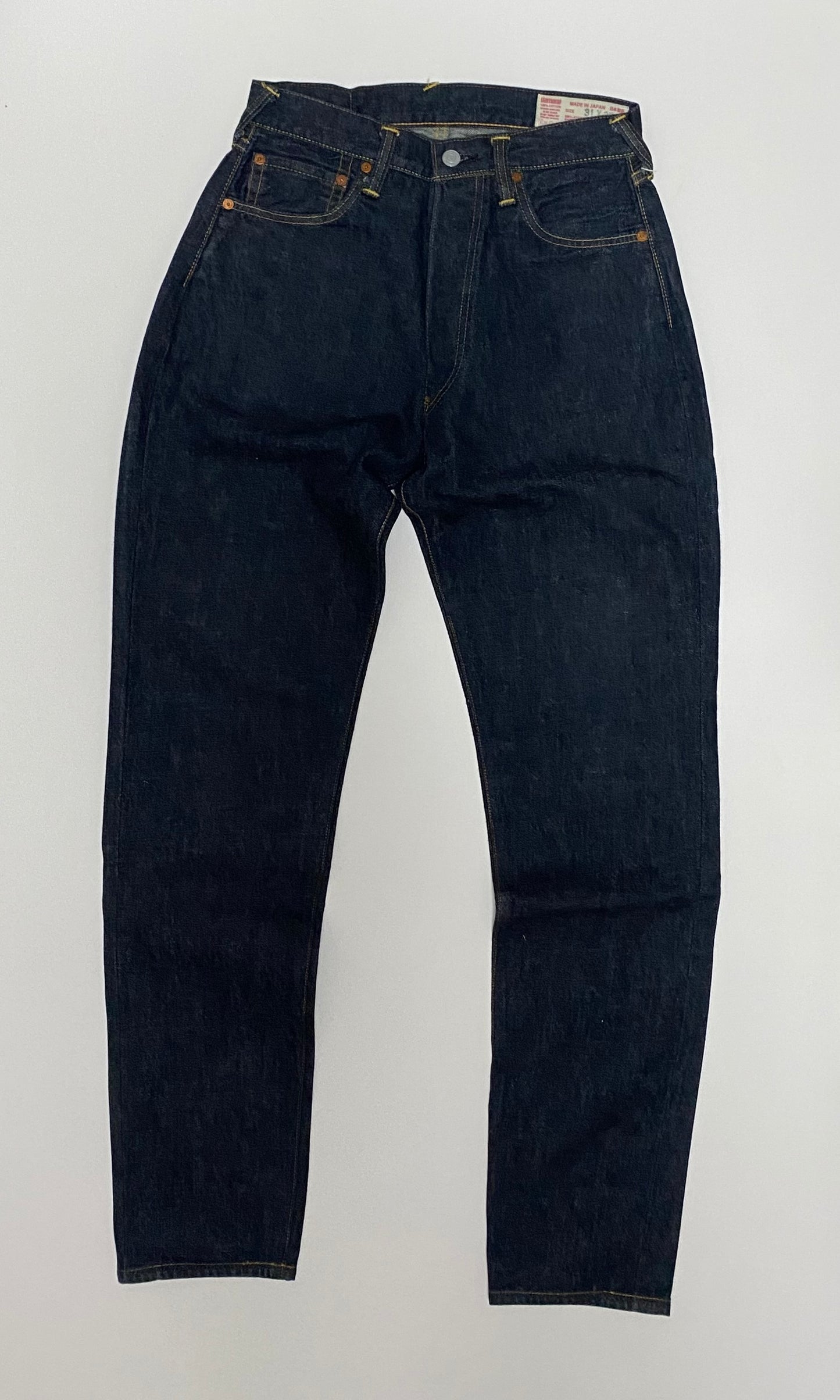 Vintage Evisu No.2 Selvedge Jeans Big RED Painted Seagull | Made in Japan Raw Denim | W31 × L35 Heritage Denim