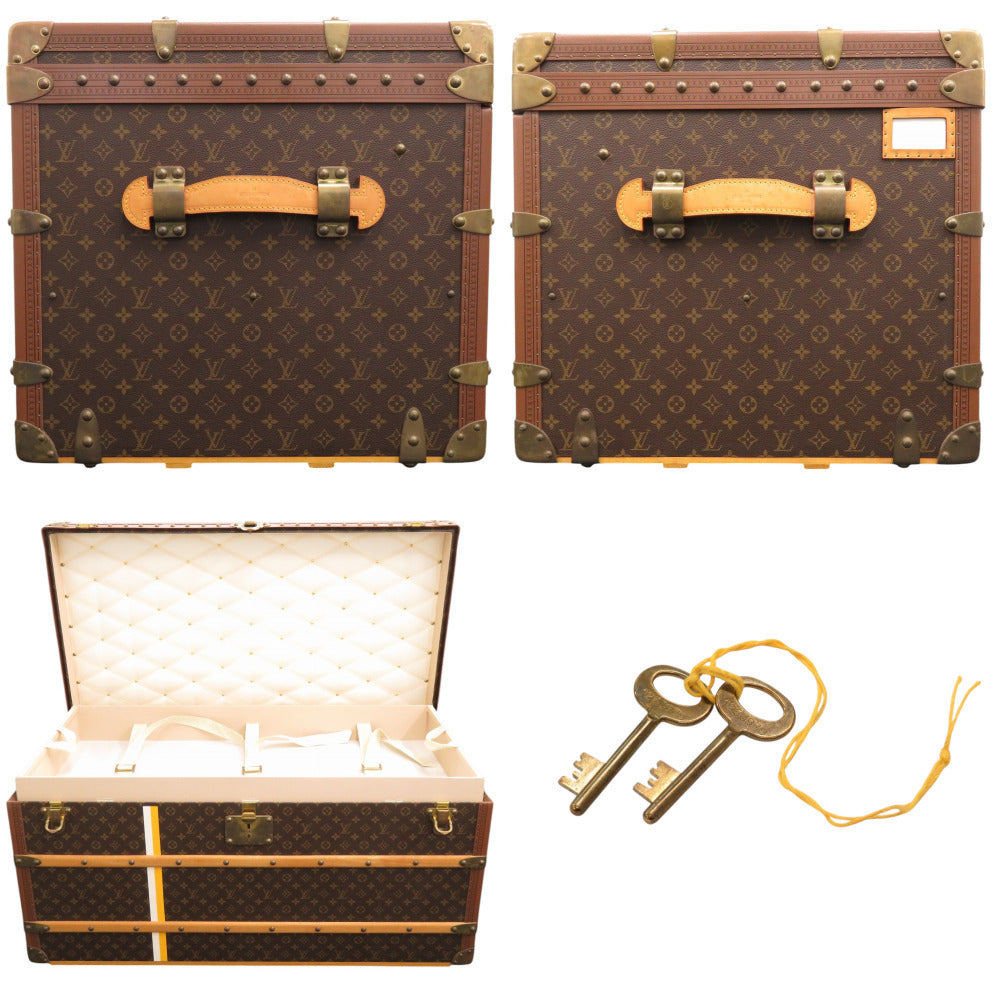 Louis Vuitton Malle Courrier 100 M13220 – Monogram Vintage Trunk with Dual Trays · A-Rank Hardcase Collectible