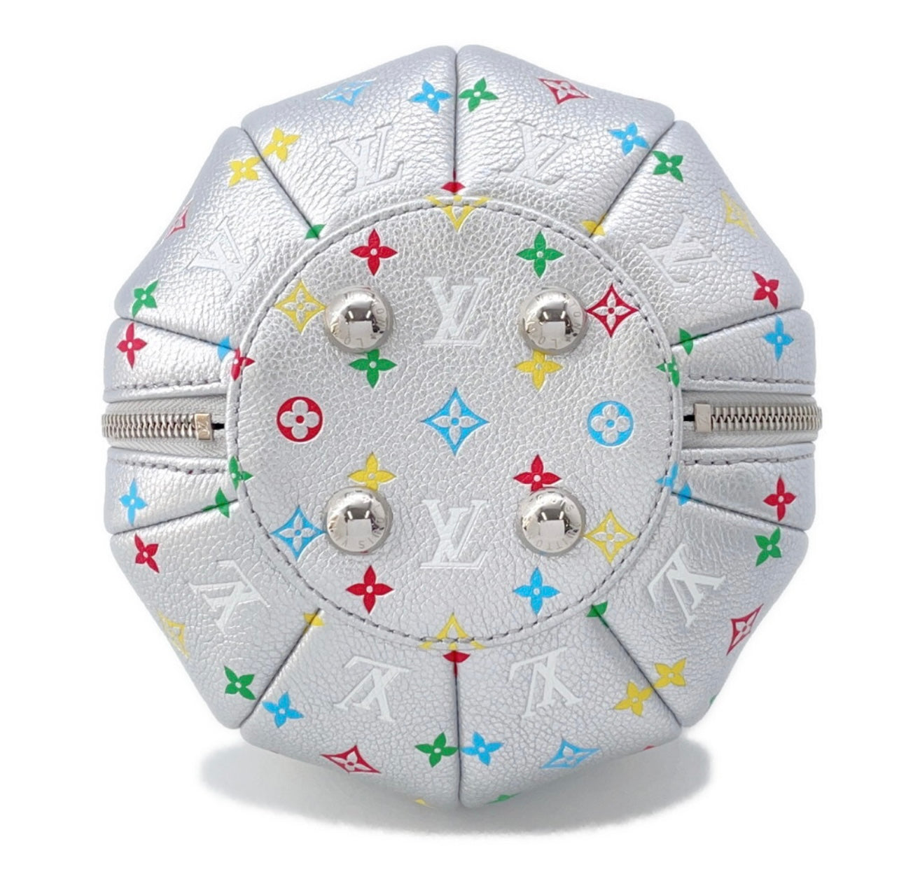 Louis Vuitton × Yayoi Kusama Pumpkin Bag Silver Multicolor M21761 | Rare LV × YK Collector Shoulder Bag Unused Condition