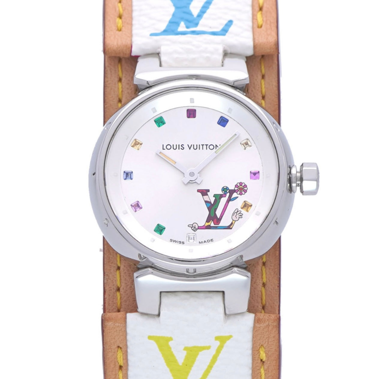 Louis Vuitton × Takashi Murakami Tambour Love Multicolor Monogram Watch – Limited Edition Q12130 (Women’s Quartz)
