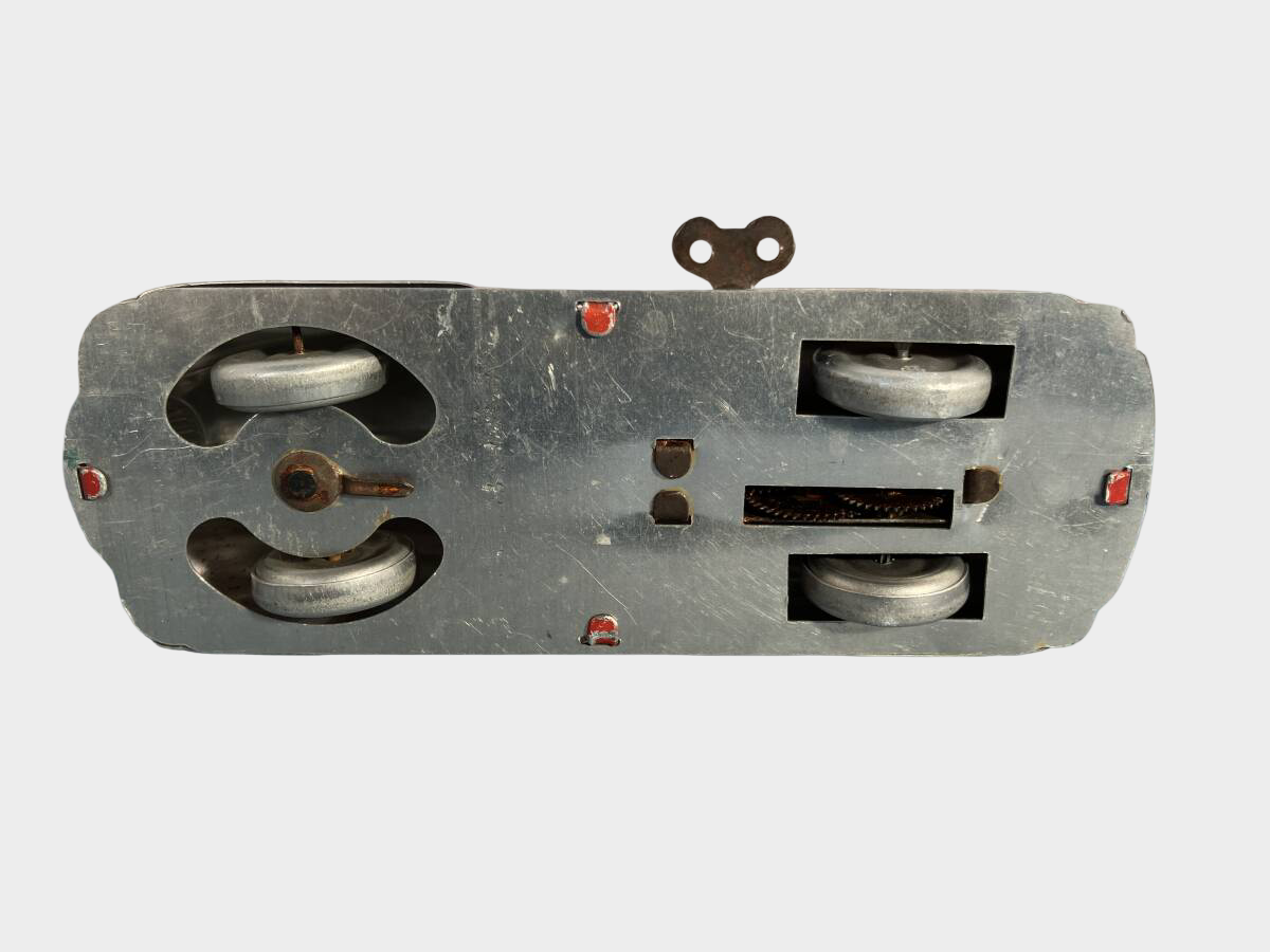 Unidentified French Tin Streamlined Model Car (Poss. SUPER-SPIRO) Pre-War / Early Post-War, Red Coachwork