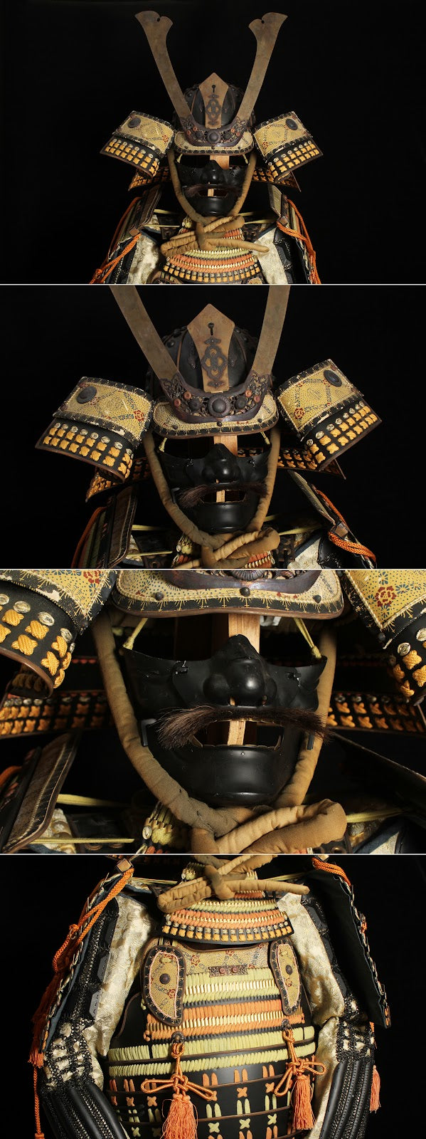 Full-Size Samurai Gusoku Armor | Assembled Kabuto & Menpo | Edo-Period Style Japanese Armor Display