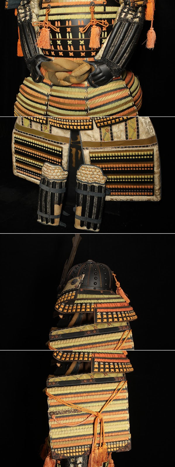 Full-Size Samurai Gusoku Armor | Assembled Kabuto & Menpo | Edo-Period Style Japanese Armor Display