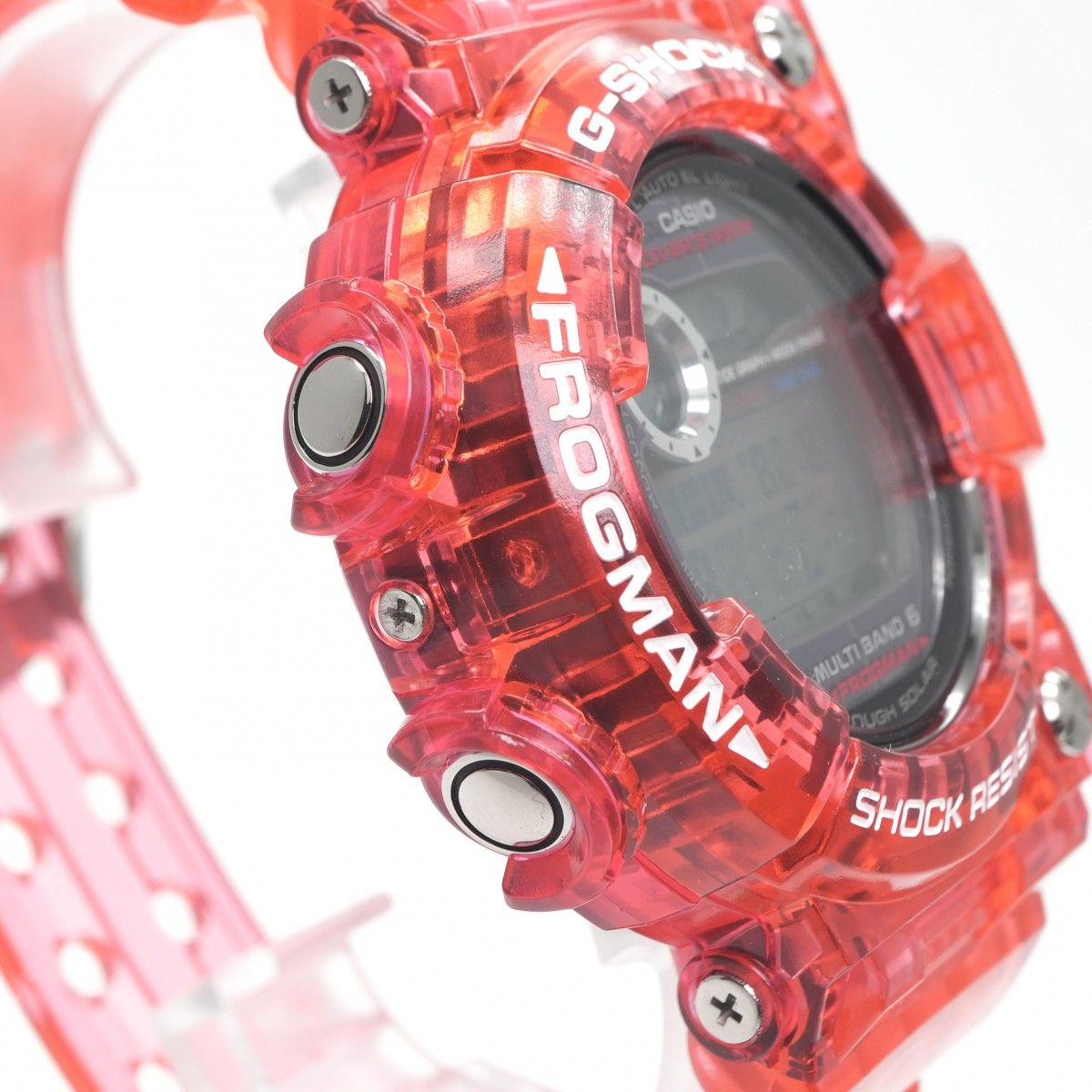 G-SHOCK FROGMAN Murakami GWF-1000TM-4JR Transparent Red Rare Diver Watch Full Set Collector Piece