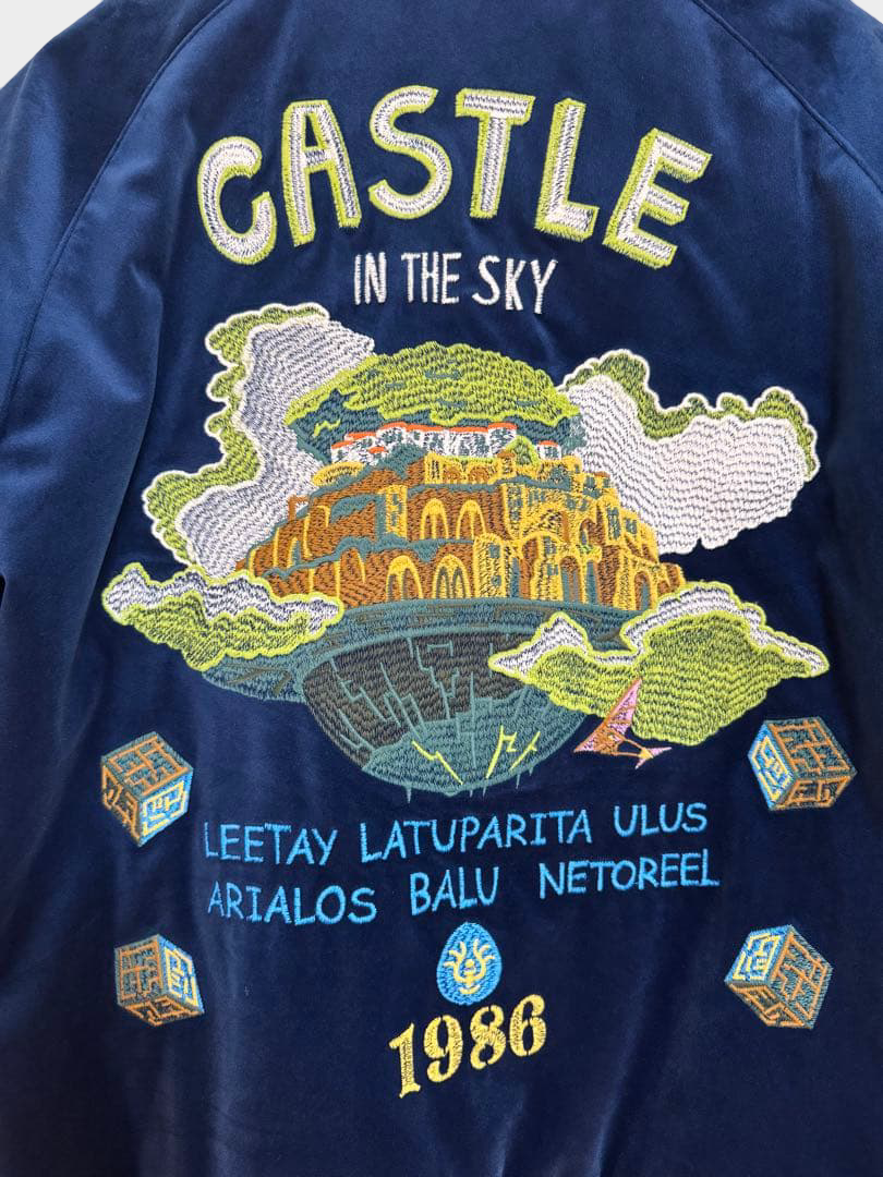 Studio Ghibli GBL Laputa Castle in the Sky 1986 Sukajan L Navy Studio Ghibli GBL Laputa Castle in the Sky 1986 Sukajan L Navy