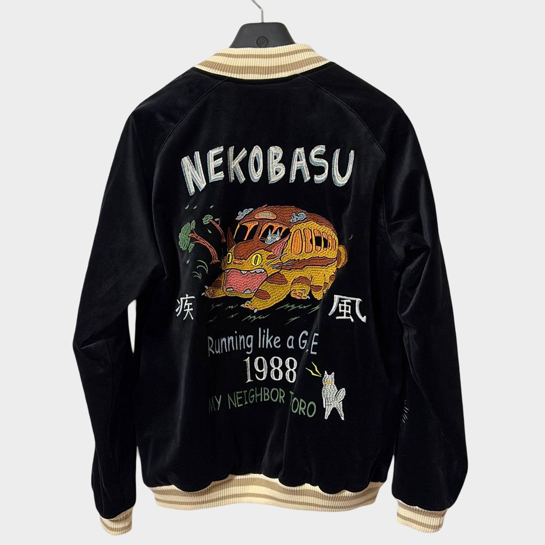 Studio Ghibli GBL My Neighbor Totoro Nekobasu Sukajan Limited Embroidered Jacket L / XL