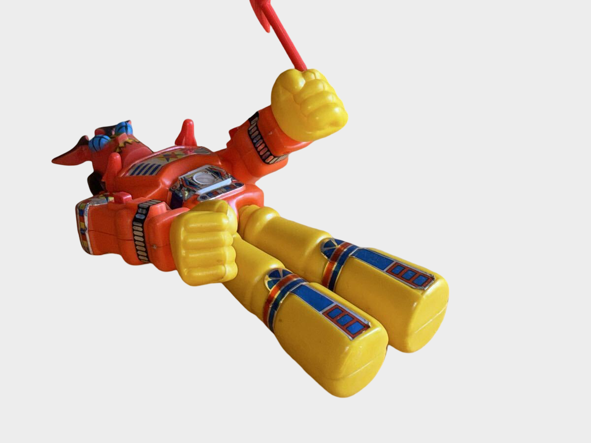 GUERRA NELLA GALASSIA Mini Machinder Robot — Hong Kong Soft Vinyl Boxed Export Super-Robot Rarity (Aftermarket/Unlicensed)