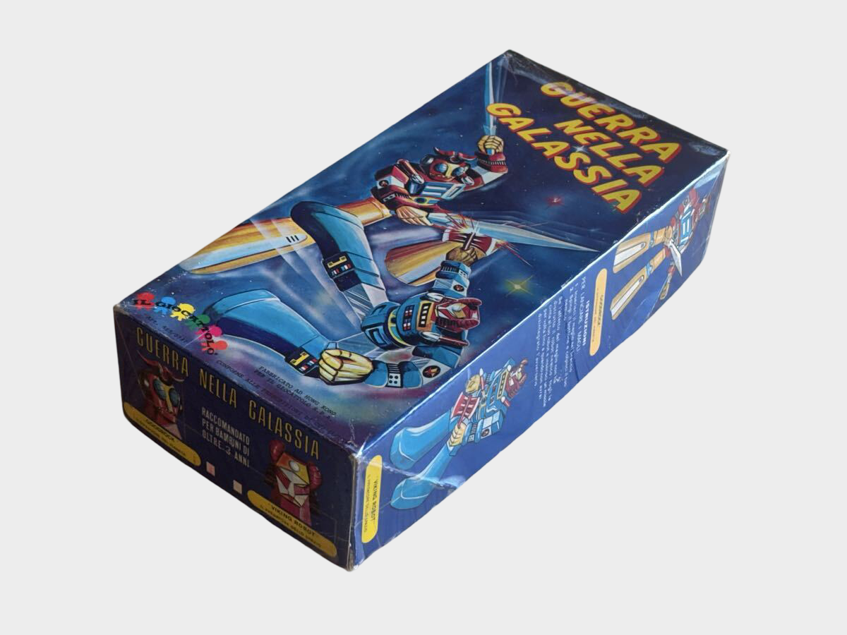 GUERRA NELLA GALASSIA Mini Machinder Robot — Hong Kong Soft Vinyl Boxed Export Super-Robot Rarity (Aftermarket/Unlicensed)