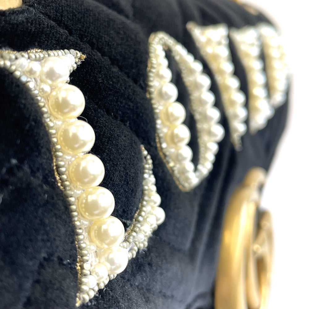 GUCCI GG Marmont LOVED Velvet Chain Shoulder Bag 443496 Black – Japonista Curated Luxury