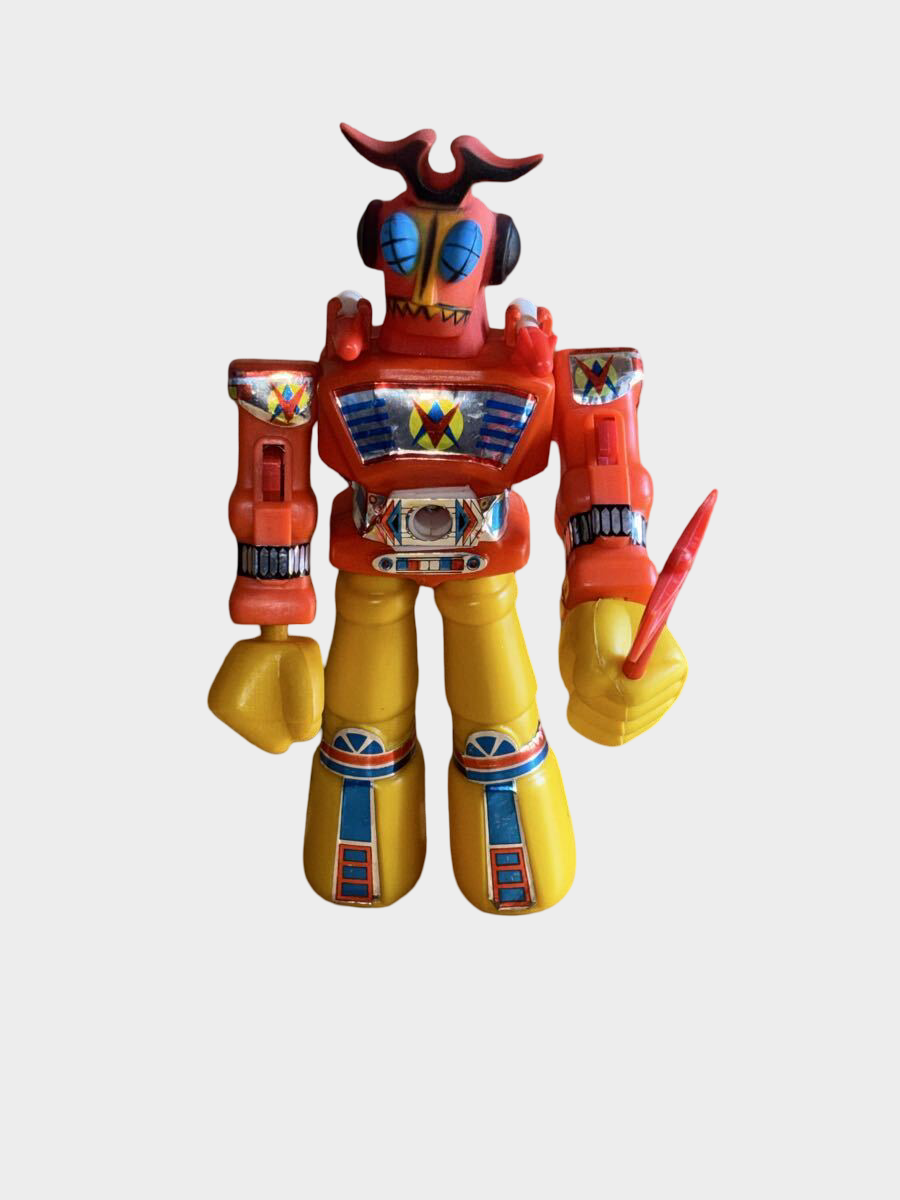 GUERRA NELLA GALASSIA Mini Machinder Robot — Hong Kong Soft Vinyl Boxed Export Super-Robot Rarity (Aftermarket/Unlicensed)