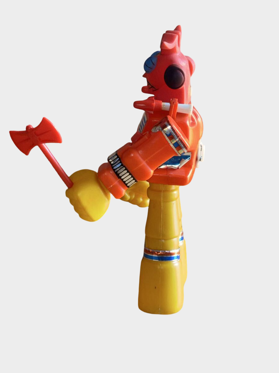 GUERRA NELLA GALASSIA Mini Machinder Robot — Hong Kong Soft Vinyl Boxed Export Super-Robot Rarity (Aftermarket/Unlicensed)