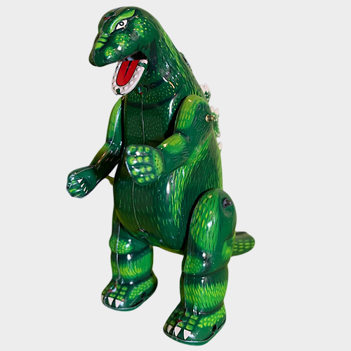 Godzilla Tinplate Figure — Biriken Billiken Shokai Zenmai Wind-Up with Box (Showa Style)
