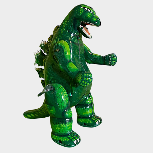 Godzilla Tinplate Figure — Biriken Billiken Shokai Zenmai Wind-Up with Box (Showa Style)