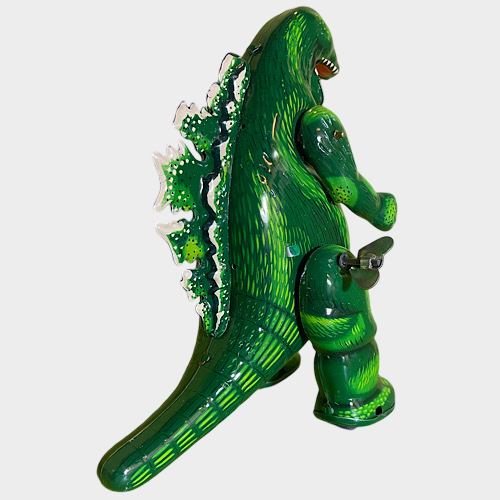 Godzilla Tinplate Figure — Biriken Billiken Shokai Zenmai Wind-Up with Box (Showa Style)