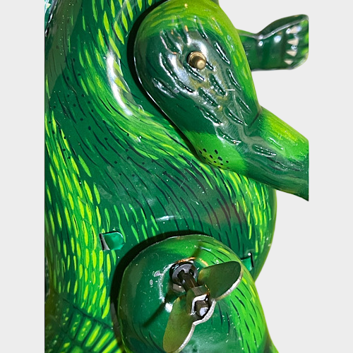 Godzilla Tinplate Figure — Biriken Billiken Shokai Zenmai Wind-Up with Box (Showa Style)