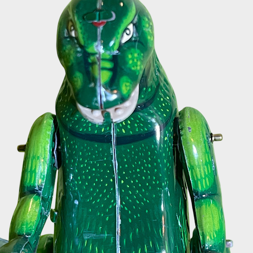Godzilla Tinplate Figure — Biriken Billiken Shokai Zenmai Wind-Up with Box (Showa Style)