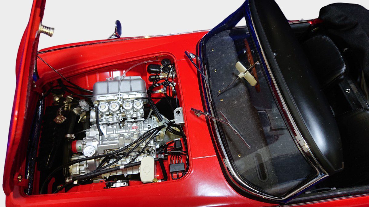 Hachette Honda S800M Large Scale Roadster Model Approx 55.5cm Partwork Build Style Red Convertible Display with Booklet Disc