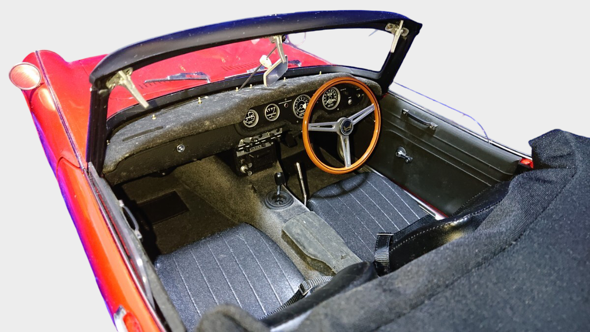 Hachette Honda S800M Large Scale Roadster Model Approx 55.5cm Partwork Build Style Red Convertible Display with Booklet Disc