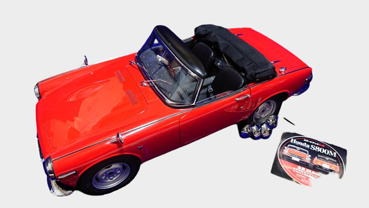 Hachette Honda S800M Large Scale Roadster Model Approx 55.5cm Partwork Build Style Red Convertible Display with Booklet Disc