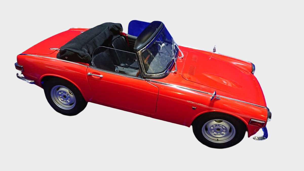 Hachette Honda S800M Large Scale Roadster Model Approx 55.5cm Partwork Build Style Red Convertible Display with Booklet Disc