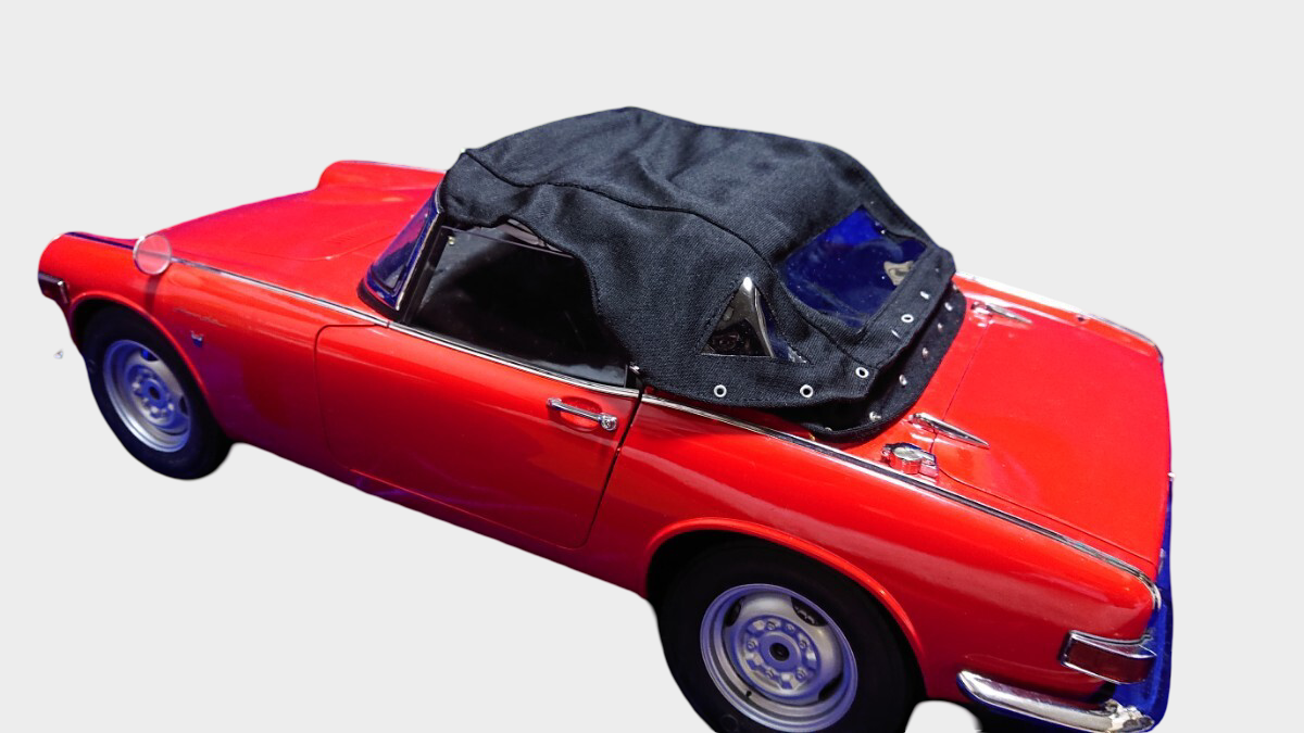 Hachette Honda S800M Large Scale Roadster Model Approx 55.5cm Partwork Build Style Red Convertible Display with Booklet Disc