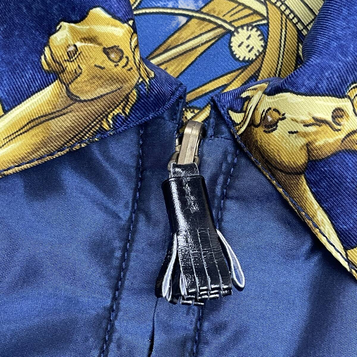 Hermès Vintage “COSMOS” Reversible Silk Jacket — 1980s Carré Motif, Padded French Archive Outerwear