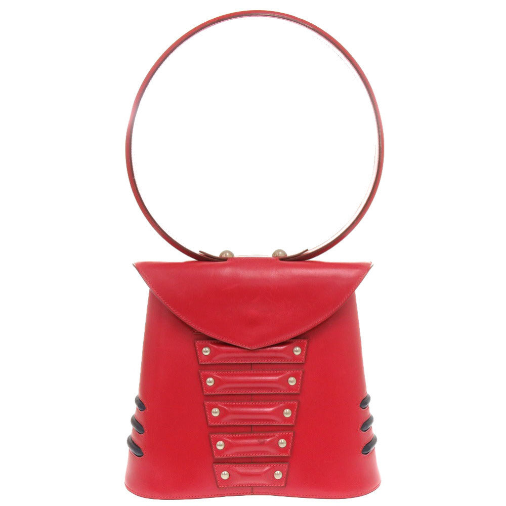 Hermès 1994 East West One-Shoulder Bag · Rouge Vif Boxcalf · Sculptural Handle · Rare Vintage Hermès Collectible (OX Stamp)