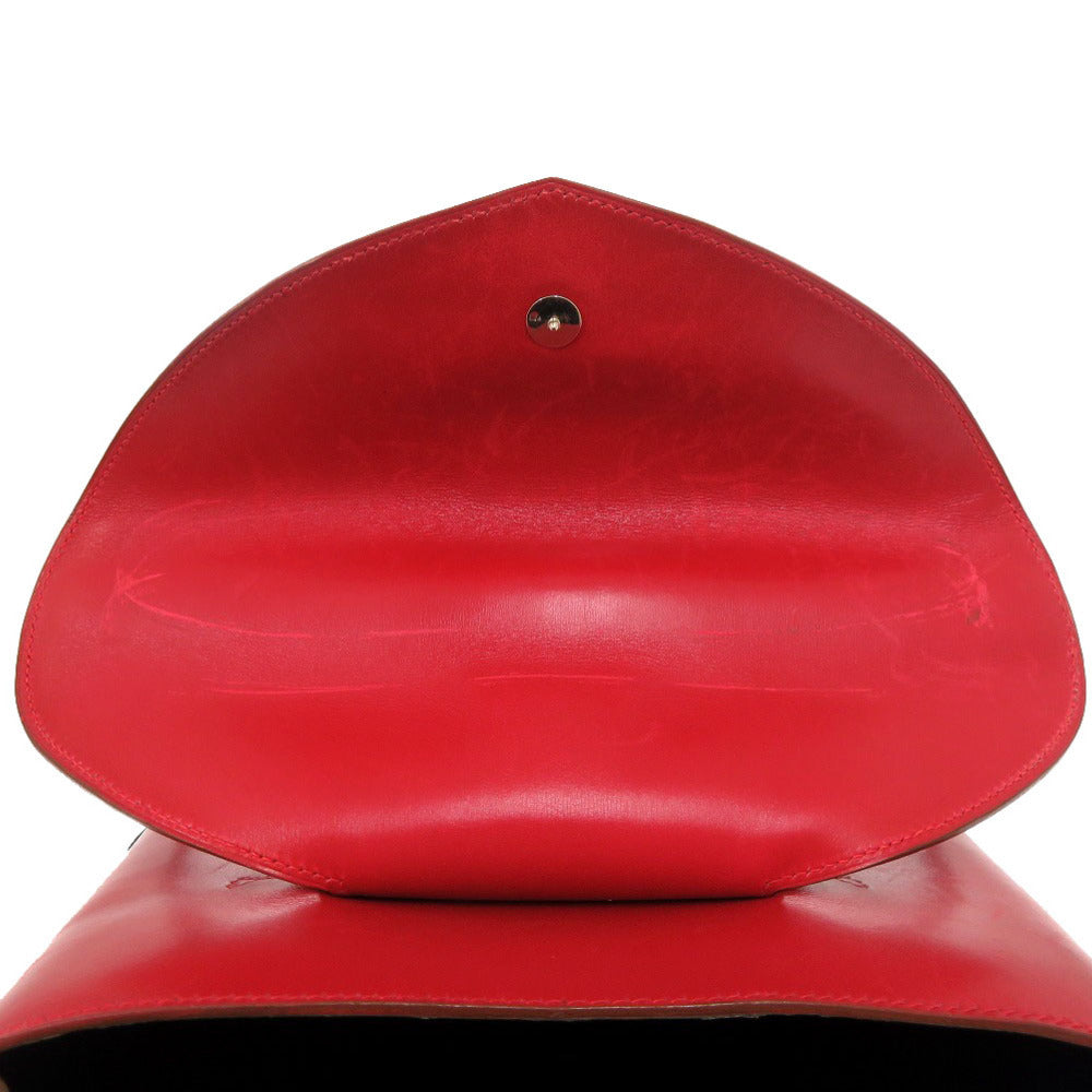 Hermès 1994 East West One-Shoulder Bag · Rouge Vif Boxcalf · Sculptural Handle · Rare Vintage Hermès Collectible (OX Stamp)