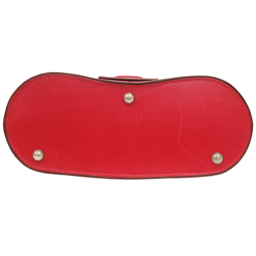 Hermès 1994 East West One-Shoulder Bag · Rouge Vif Boxcalf · Sculptural Handle · Rare Vintage Hermès Collectible (OX Stamp)