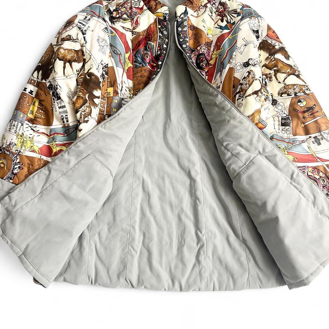 Hermès Margiela Era Vintage Silk Jacket 100% Silk Italy Rare Print M