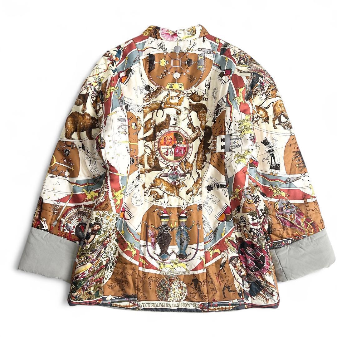 Hermès Margiela Era Vintage Silk Jacket 100% Silk Italy Rare Print M